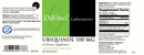 ubiquinol 60ct davinci labs label
