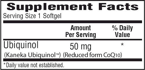 Ubiquinol (CoQH-CF) (Bio-Tech Pharmacal) supplement facts
