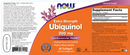 ubiquinol extra strength 200 mg (now foods) label