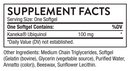 ubiquinol (thorne) supplement facts
