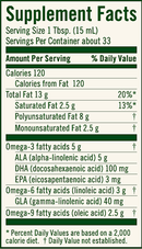 udo's choice dha oil (flora) supplement facts