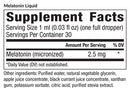 melatonin liquid equilife supplement facts