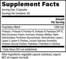ultimate enzymes global healing supplement facts