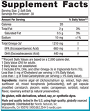 ultimate omega plant based nordic naturals supplement facts