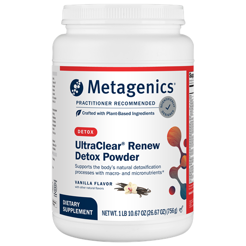 ultraclear renew detox powder vanilla metagenics