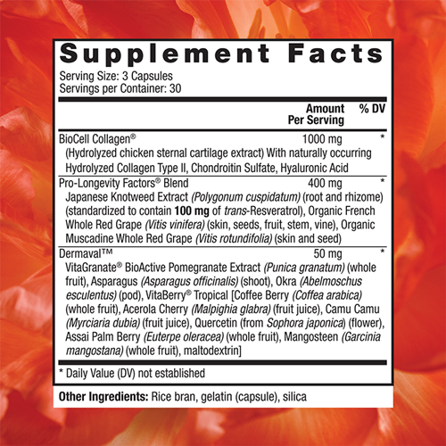 Ultra Collagen Booster Reserveage supplement facts