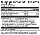ultraflora complete probiotic (metagenics) supplement facts