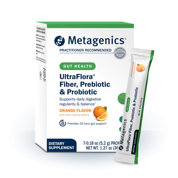ultraflora fiber prebiotic & probiotic stick packs (metagenics)