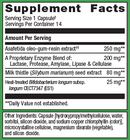 ultraflora night rest & digest postbiotic (metagenics) supplement facts