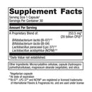 ultraflora restore probiotic (metagenics) supplement facts