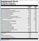 ultra genesis without iron (nutra biogenesis) supplement facts