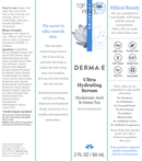 ultra hydrating serum dermae label
