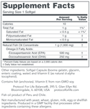ultra omega-3 (protocol for life balance) supplement facts