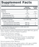 ultra omega 3-d (protocol for life balance) supplement facts
