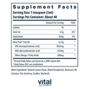 ultra pure fish oil 2600 vital nutrients supplement facts