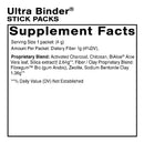 ultra binder stick packs (quicksilver scientific) supplement facts