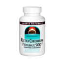 ultra chromium picolinate 500 mcg source naturals