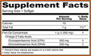 ultra omega-3 (now foods) supplement facts