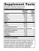 ultra potent-c vitamin c powder (metagenics) supplement facts