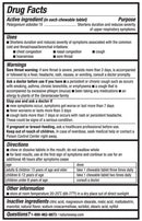 umcka coldcare cherry chewable nature's way drug facts