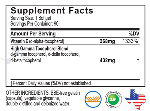 unique e tocopherols ac grace supplement facts
