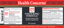 unlocking formula health concerns label