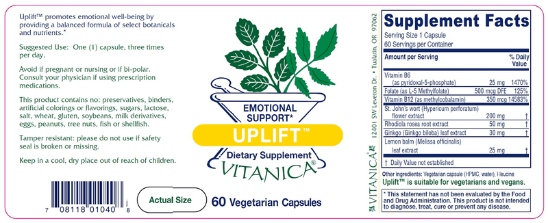 Uplift 60ct Vitanica products