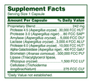 urgent support digestive enzymes flora supplement facts