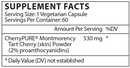 uricherry vinco supplement facts