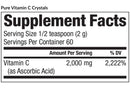 pure vitamin c crystals (equilife) supplement facts