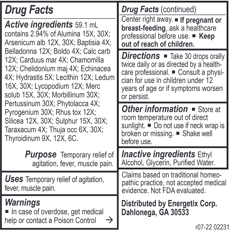 Vac-Chord (Energetix) Drug Facts
