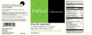 valer amino davinci labs label