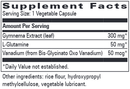 vanadium complex progressive labs supplement facts