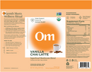 vanilla chai latte om mushrooms label