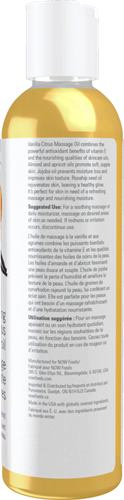 vanilla citrus massage oil (now solutions)