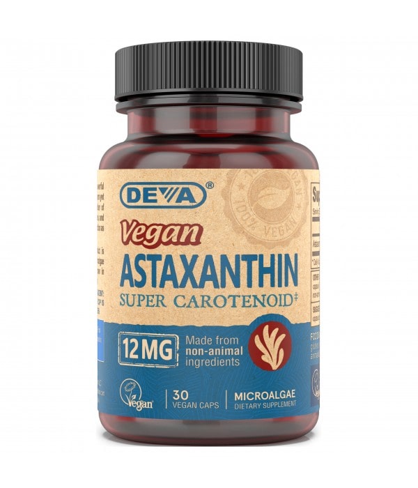 Vegan Astaxanthin 12 mg (Deva Nutrition LLC)