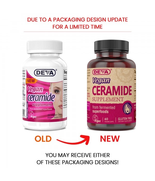 Vegan Ceramide Supplement (Deva Nutrition LLC) New Packaging