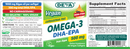 vegan omega 3 dha-epa 500 mg deva nutrition label
