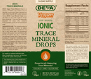 vegan ionic trace mineral drops deva nutrition label