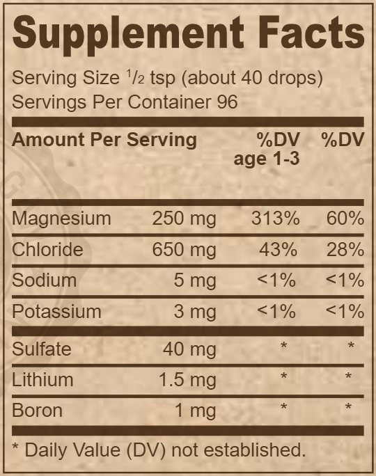 vegan ionic trace mineral drops deva nutrition supplement facts