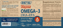vegan omega 3 dha-epa liquid lemon deva nutrition label