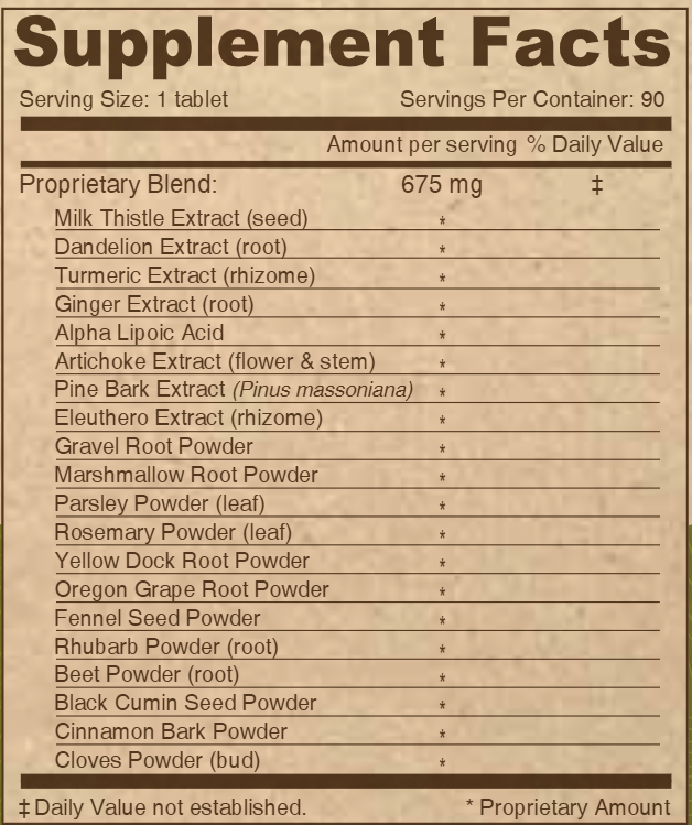 vegan liver support 675 mg deva nutrition supplement facts