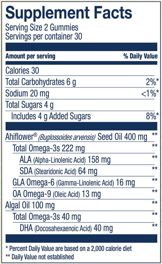Vegan Omega 3 Adult Lemonade Wiley's Finest supplements