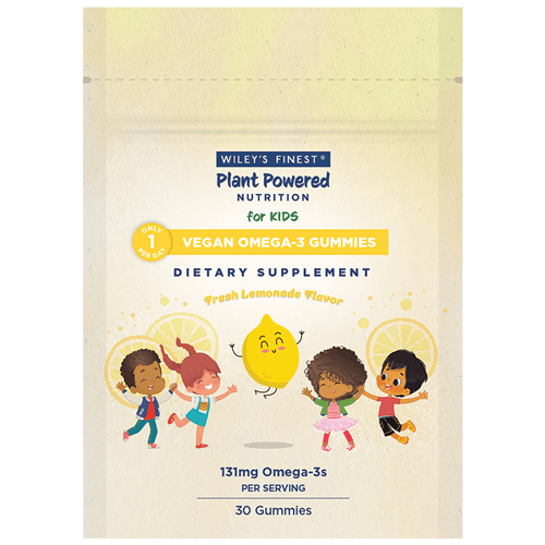 plant powered nutrition | vegan omega 3 kids lemonade wiley's finest