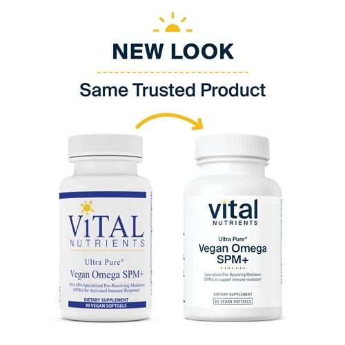 Vegan Omega SPM+ Vital Nutrients new look