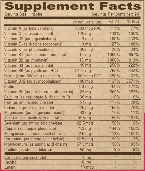 vegan prenatal multivitamin deva nutrition supplement facts