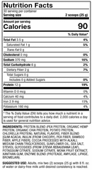 pure power | vegan protein dr. mercola nutrition facts