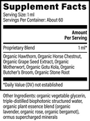 vein health global healing supplement facts