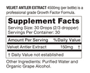 vae 4500 velvet antler extract bio protein technology supplement facts