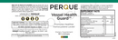 vessel health guard (perque) label